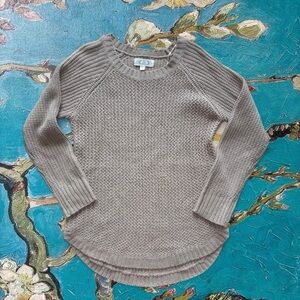 Pink Rose Taupe Crew Neck Sweater